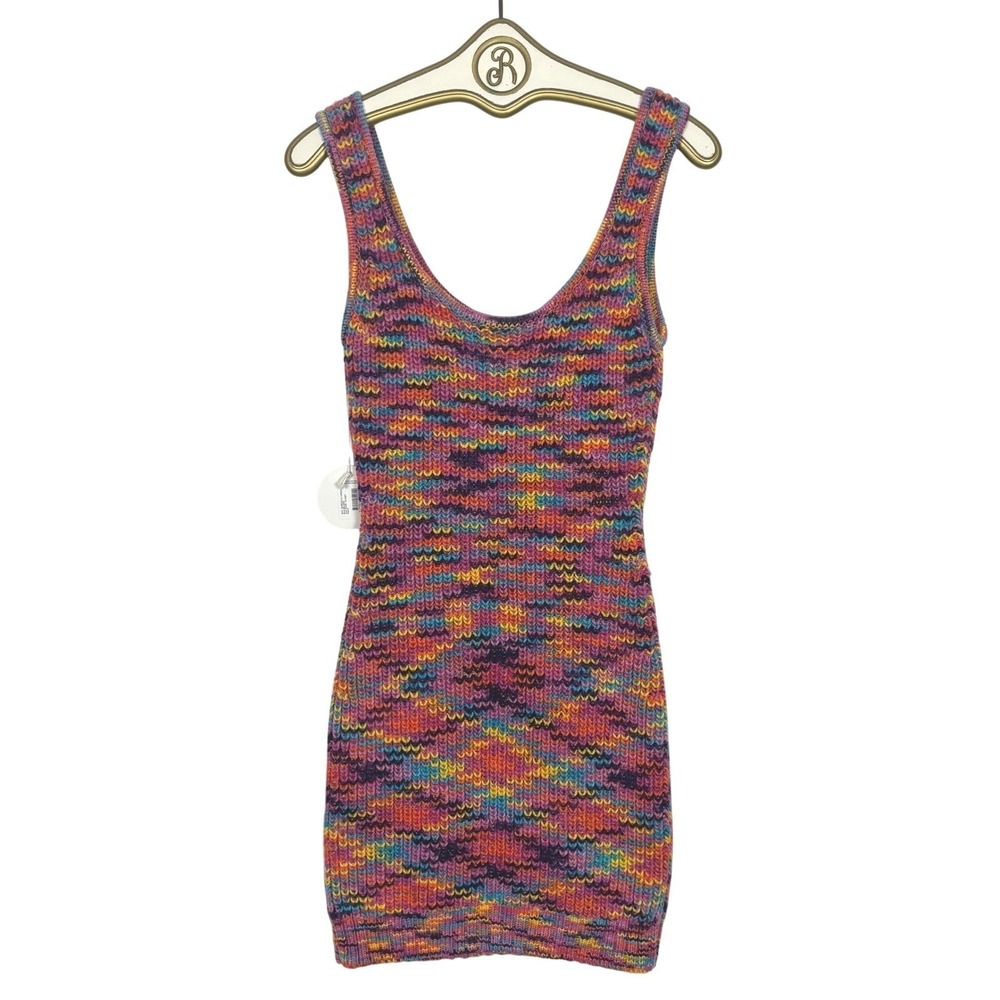 Staud Gardenia Knitted Mini Dress Womens Medium Bodycon Festival Summer Rave